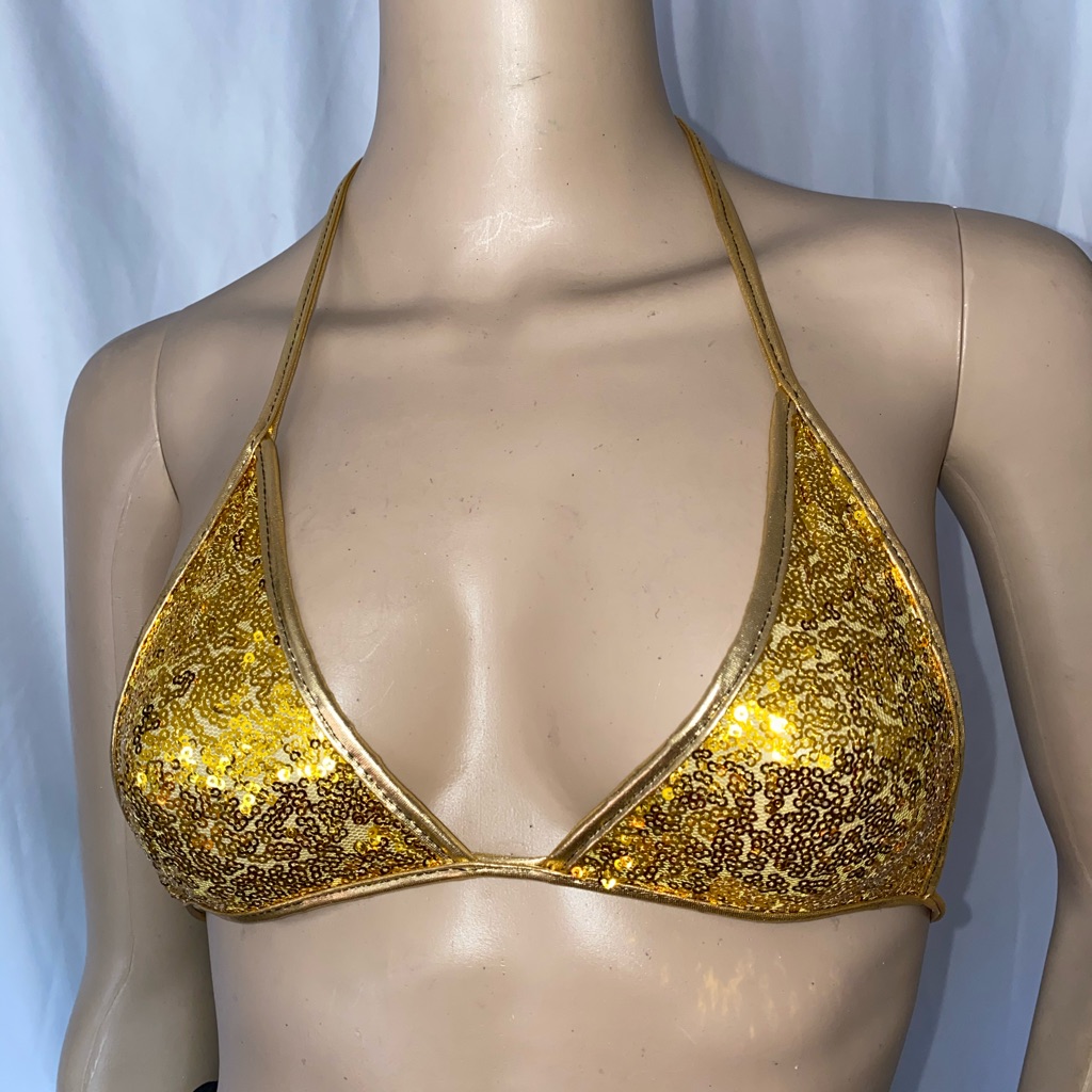 Sequins Triangle Top